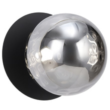 Lassie Molten Ripple Glass Cool White LED Outdoor Wall Light